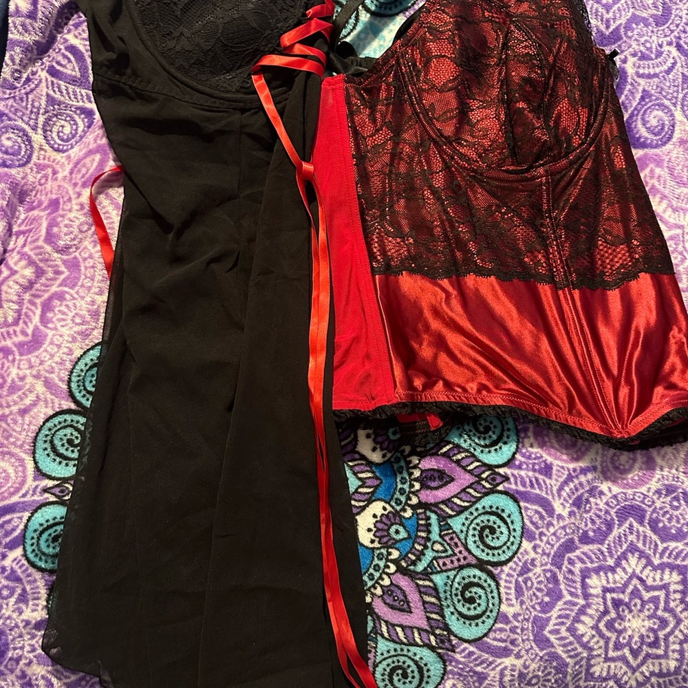 Sexy corset & mighty combo Cacique 26/28